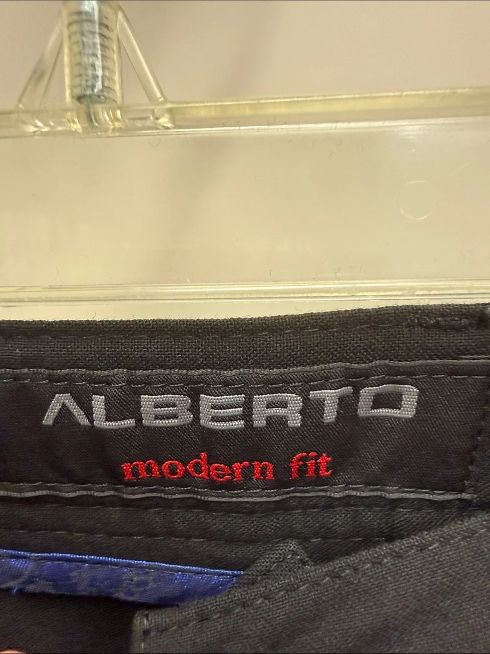 Alberto Men’s Black Stretch Dress Pants